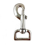 #28 - PACK OF 10 - 3" x 1" Swivel Strap Eye Bolt Snap, Zinc Die Cast. 110 lbs Safe Working Load.